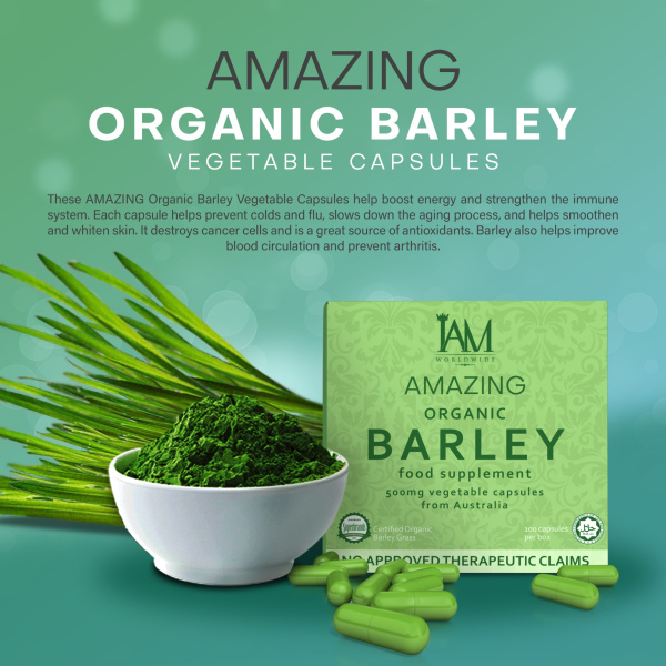 Amazing Pure Organic Barley Capsules