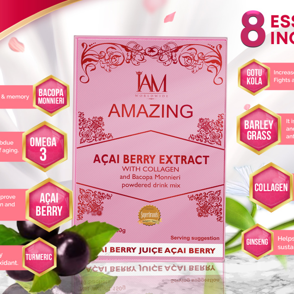 Amazing Acai Berry Extract with Collagen and Bacopa Monnieri